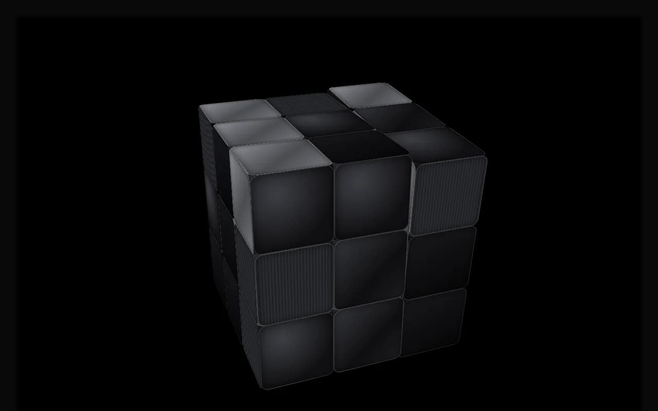 Prévia de Cubo 3D Giratório